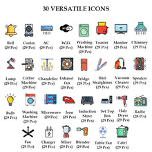 3D Premium Switch Stickers (298 Stickers) Pack of 2