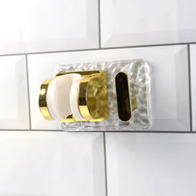 Wall mounted broom and mop holder