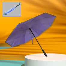 Windproof Compact Travel Umbrella – Reverse Folding Design (1 Pc)