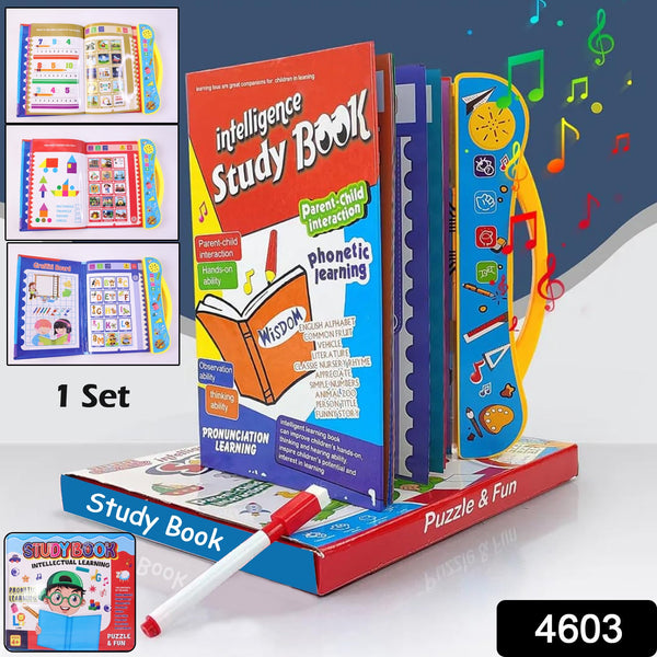 Musical Learning Study Book with Numbers, Letters