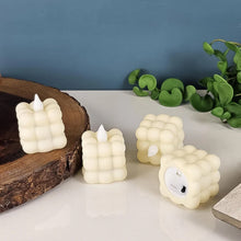 Decorative LED Bubble Candles (4 Pc / Set)