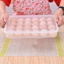 Plastic Egg 24 Grid Storage Container Holder Refrigerator Egg Tray Holds 24 (1 Pc)