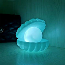Pearl Shell Night Lamp Decorate Desk Lights Nursery Toy Lamp (Small Battery Operated)