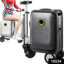  Electric Suitcase Smart Scooter Riding Luggage - in-use lifestyle shot