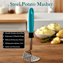 Apex L-Handle Stainless Steel Potato Masher Ergonomic Grip (1 Pc)