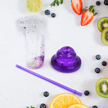 Creative Plastic Cold Drink Cup with Lid & Straw – Tumbler (Mix Color)