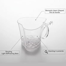 Heart Shape Activated Blinking Led Glass Cup