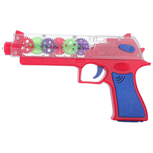 Plastic Gear Simulation Laser Toy Gun – 3D Lights, Music & Rotating (1 Pc, 3+ Years)