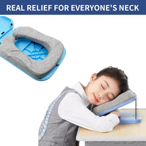 Foldable Soft Nap Doughnut Pillow – Slow-Rebound, Portable Head Cushion Kids & Office