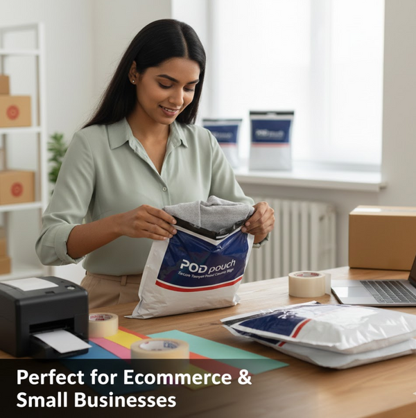 POD pouch Secure Tamper Proof Courier Bags,100 pcs (14 x 16 Inch)