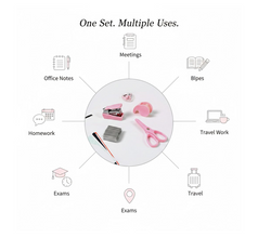 Mini Office Stationery Set (4 Pcs Set)