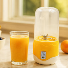 Portable Electric USB Juice Maker 6 blade Blender Grinder Mixer Personal Size, USB Rechargeable Mini Juicer for Smoothies and Shakes with Juicer Cup - 400ml