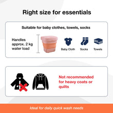 Portable Washing Machine, Foldable Washer and Dryer Combo (1 Set / Mix Color)