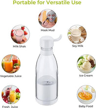 Portable Blender Juicer for Smoothie, Juice, Vegetable, Shakes with 4 Blades, Wireless Charging Mini Blender 400ml