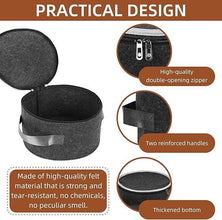 Plate Storage Case with 12 Thick Felt Dividers