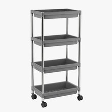 4-Layer Rolling Storage Cart with Wheels Set