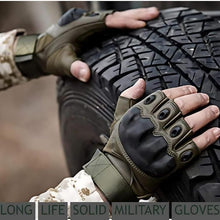 Non-Slip Half Finger Rubber Knuckle Motorcycle Gloves