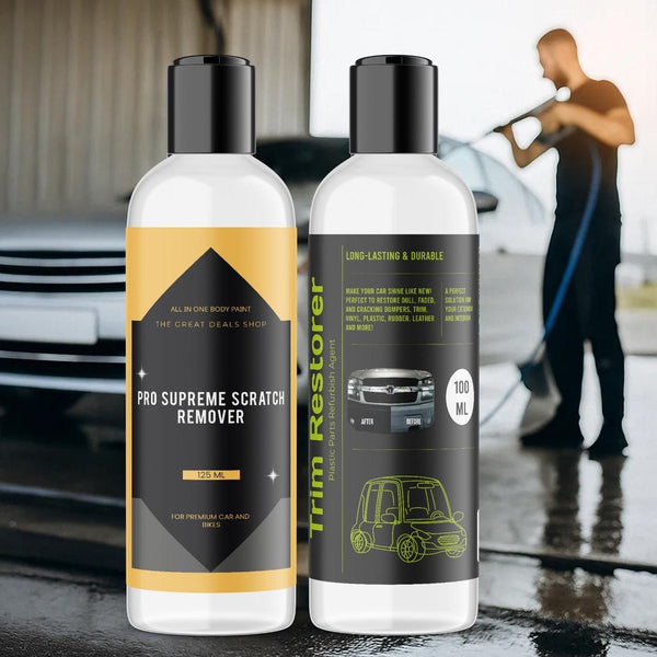 Pro Supreme Scratch Remover 125 ml and Trim Restorer 100 ml each Pack of 2
