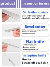 5 Pieces Pedicure Knife Set with Storage Case