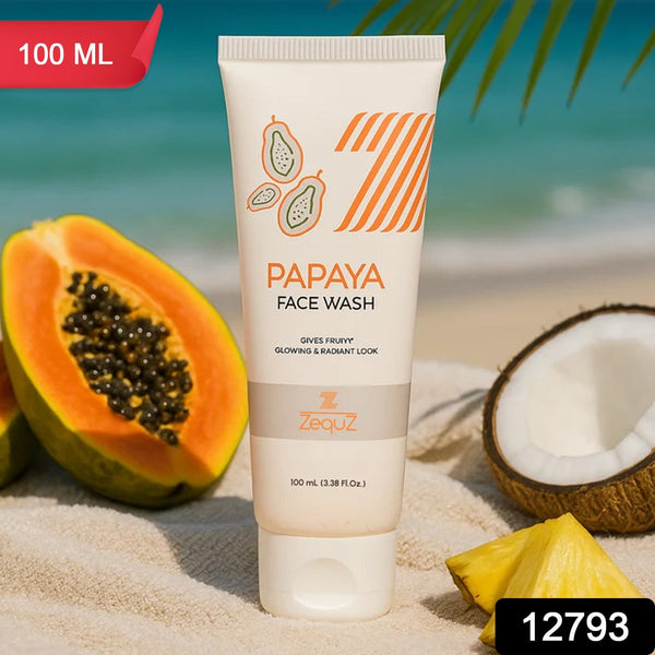 Zequz Papaya Face Wash - (100ml / 1 Pc)
