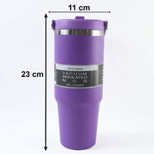 Premium Stainless Steel Vacuum Insulated Travel Mug Tumbler  (890ML / 1 Pc / Mix Color)