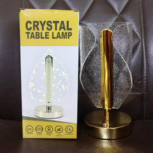 Luxury Crystal Table Lamp with USB Charging (1 Pc)