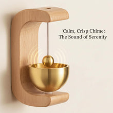 Megnetic Zen Bell for Meditation with Wooden Stand (1 Pc)