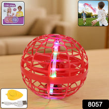 Flying Ball Toys, USB Rechargeable Built-in RGB Lights 360°Rotating Magic Controller