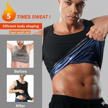 Men’s Slim Fit Sweat Shaper Tank Top (S/M, 1 Pc)