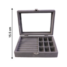 Velvet jewellery organizer full view India